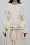 Mutedance 25 Autumn/Winter Round Neck Top Skirt Plant Dye Highly Handmade MD-MD25FW68-nude (MD25FW65)